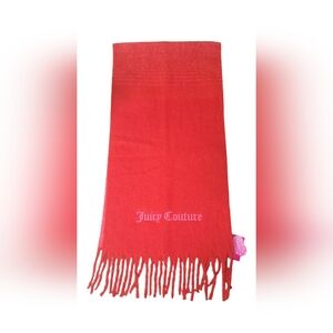 NWT Juicy Couture Blanket Scarf Red Pink